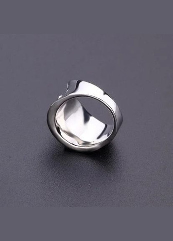 Серебристое женское широкое кольцо Белые Цветочки с камнями фианитами р 18 Fashion Jewelry (285110547)