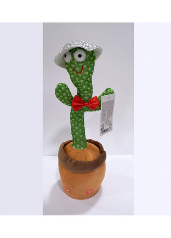 М'яка інтерактивна іграшка-повторюшка "Кактус в капелюсі" C 54456 (6900067544568) Червоний No Brand (306903742)