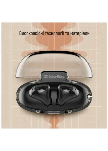 Наушники Slim TWS-2 Earbuds Black (CW-TWS2BK) Colorway (383420580)