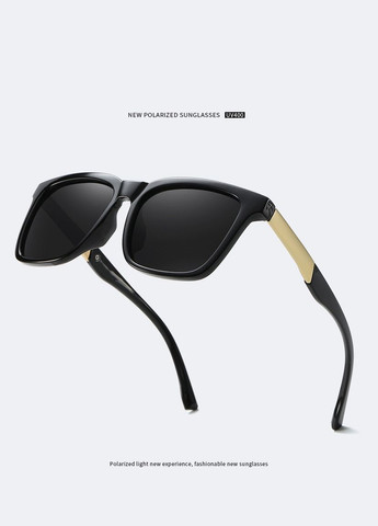 Солнцезащитные очки SuNi Унисекс Поляризационные Защита от УФ UV 400 Черный (DE051014) Soft Touch (333707661)