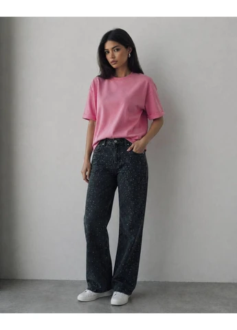 Базова футболка oversize кулір - Заміри в описі. GD/GL Модний простір - (393406585)