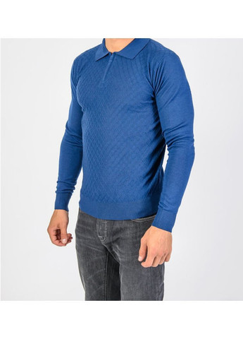 Серо-синяя футболка-трикотажное поло для мужчин Stefano Bellini