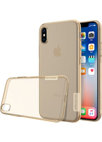 Чехолнакладка TPU Nature Case Apple iPhone X Brown Nillkin (301781785)