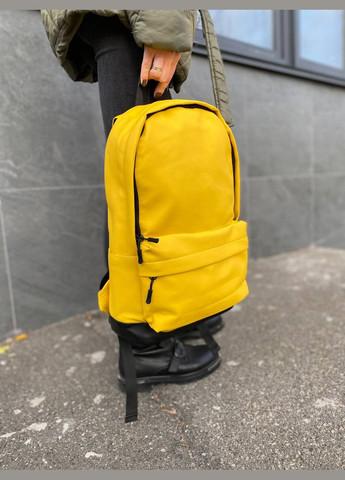 Желтый рюкзак портфель стильный городской Town Style yellow No Brand (307472527)