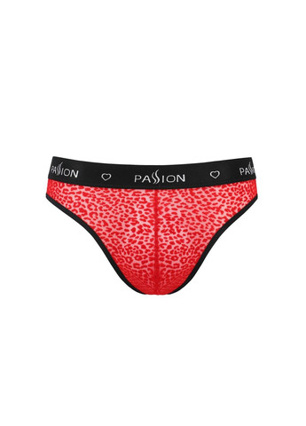 Мужские полупрозрачные трусы Slip Mike, красные, под леопард Passion (297572542)