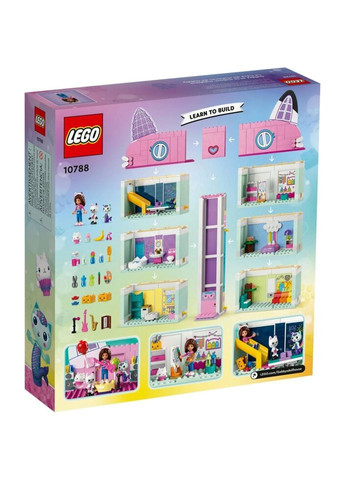 Конструктор Gabby's Dollhouse Ляльковий будиночок Габбі 498 деталей (10788) Lego (281425763)