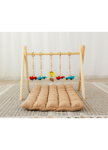 Мобіль дерев'яний підлоговий Бебі Джим XRMASTER Чемпіон з матрациком Капучино No Brand (350313842)