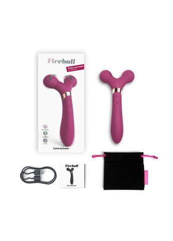 Вибратормассажер для пар 2 в 1 FIREBALL – PLUM STAR Love To Love (296627310)