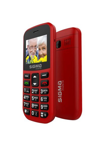 Мобільний телефон (4827798585221) Sigma Comfort 50 EASY TYPE-C Red (366694665)