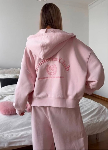 Базовий повсякденний демісезонний костюм двійка: Вкорочений худі на блискавці + штани Tik-Tak (362539715)