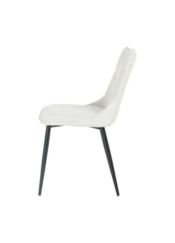 Стілець JUSTIN чорний каркас/світло-сірий тк. Intarsio (365461527)