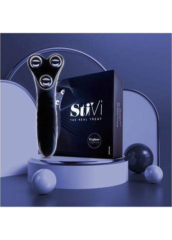 Вибратор для пар StiVi - The Real Threat Partner Vibrator - Black Hot (288129174)