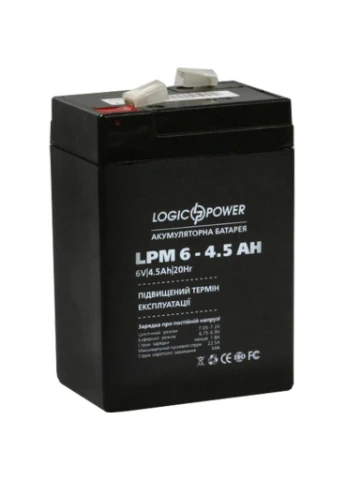 Батарея до ДБЖ LPM 6В 4.5 Ач (3860) LogicPower (390414228)