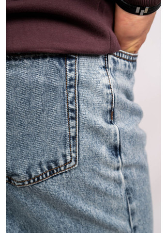 Голубые мом фит джинсы мужские 1795 голубые 346120 Fashion