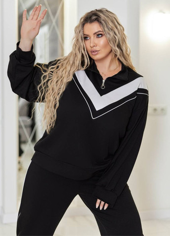 Вишуканий повсякденний демісезонний костюм двійка: кофта на блискавці + штани Tik-Tak (362539194)