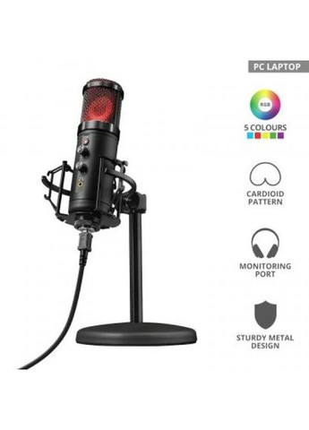 Мікрофон (23510) Trust gxt 256 exxo usb streaming microphone (268141442)