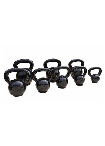 Гиря чугунная 12 кг с резиновой подставкой Черный Toorx (367586449)