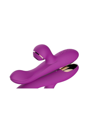 Вібратор-кролик із хвильовою стимуляцією клітора Air Pulsing Messenger, фіолетовий Boss Series (292011961)