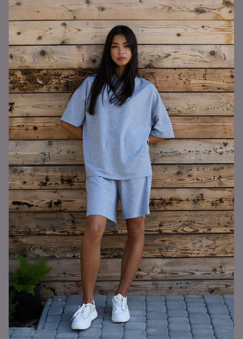 Летний костюм футболка с шортами. Серый Seventeen (336551396)