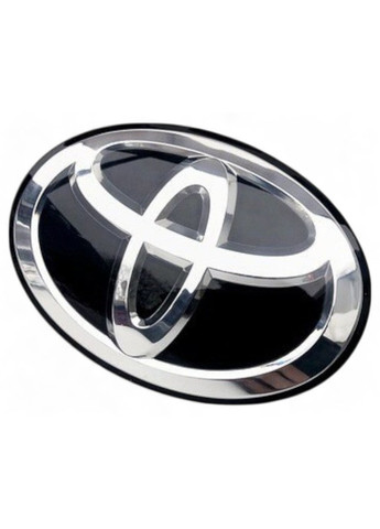 Эмблема (под стеклом) Черная 170х115 мм (на скотче) Toyota (369610092)