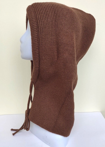 No Brand вязаный капор балаклава однодырочная капюшон унисекс зимняя шапка теплый комплект однотонный коричневый спортивный, повседневный, кэжуал акрил, шерсть производство -