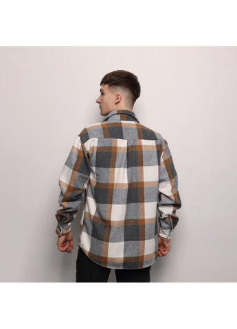 Сорочка Tartan Сіро-коричневий Pobedov (370370479)