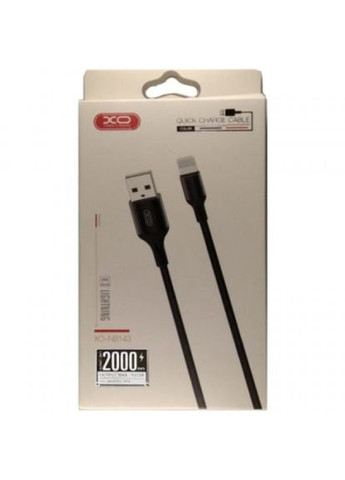 Дата кабель (NB143i2-BK) XO usb 2.0 am to lightning 2.0m nb143 braided black (268147310)