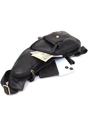 Мужская сумка с большим количеством карманов из натуральной кожи 22961 Vintage (366880897)