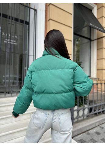 Зелений зимній Пуховик No Brand