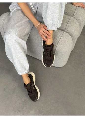 Шкіряні кросівки No Brand коричневі демісезони (388061186)