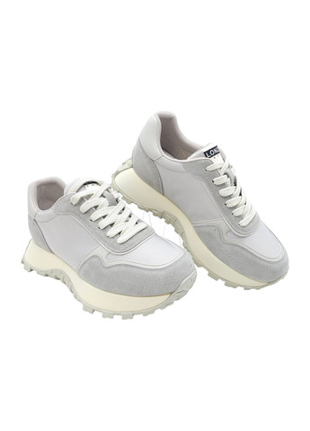 Сірі всесезонні жіночі кросівки сірі шкіряні l-11-61 23 см (р) Lonza