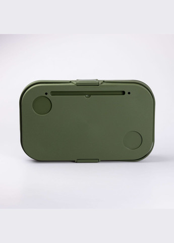 Корзина для пикника со столиком раскладная 44х26х23 см, зеленая SLOW JOURNEY (327415872)