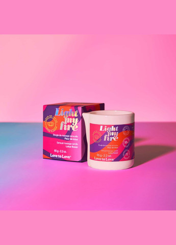 Масажна свічка LIGHT MY FIRE Lotus (65 мл) Love To Love (325487022)