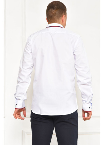 Белая джинсовая рубашка однотонная Let's Shop