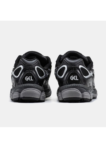Чорні Осінні кросівки чоловічі asics gel-nyc black white асікс гель нюк No Brand
