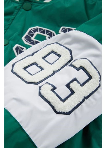 Зелена демісезонна куртка бомбер для хлопців підлітків C&A