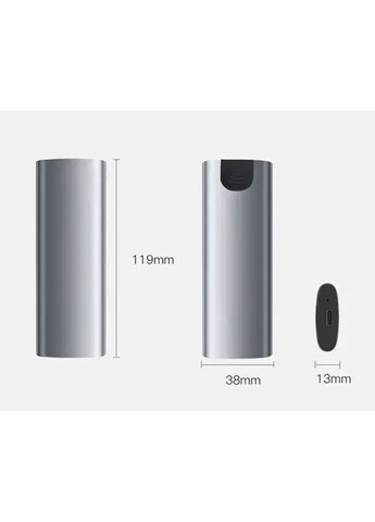 Внешний корпус карман для жесткого диска SSD M.2 CoolFish M8 Pro NVME 10 Гбит/с USB C 3.2 Gen 2 Cool (365301548)