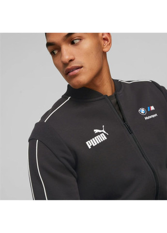 Черная куртка мужская bmw m motorsport mt7 track jacket black 538117-01 Puma