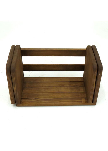 Настольная книжная полка из дерева Пелевин капучино (КПЛ-001709) No Brand (328414905)