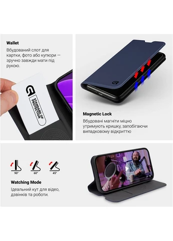 Чехол OneFold Case для Xiaomi Redmi 12C Dark Blue (ARM72657) ArmorStandart (323128496)