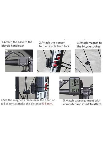 Велокомпьютер SD-576B спидометр одометр велосипедный компьютер Sunding (370843652)