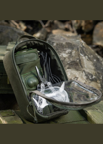 Органайзер утилітарний прозорий Elite Small (22х14 см) Ranger Green M-TAC (303261652)