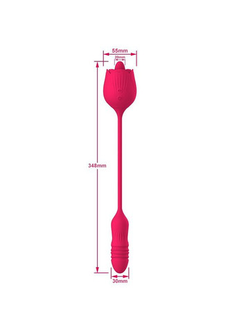 Вібратор троянда для жінок зі стимуляцією для клітора жіночий, 10030 Soft Touch (290149735)