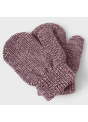 Детские вязаные демисезонные перчатки для девочек Пудровые (25091739) Name it (363188224)