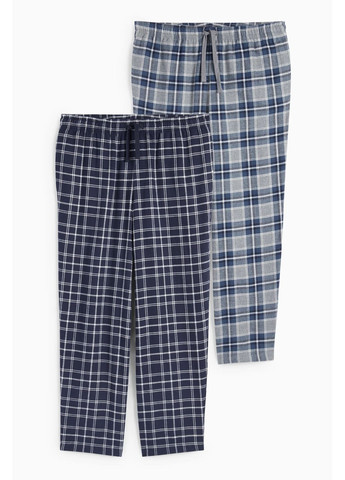 Комплект фланелевих піжамних штанів (2шт.) C&A (365716336)