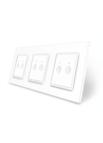 Сенсорный проходной/перекрестный выключатель Sense 6 сенсоров (2-2-2) стекло (VL-C7FC2S/FC2S/FC2S-6WP) Livolo (370970266)