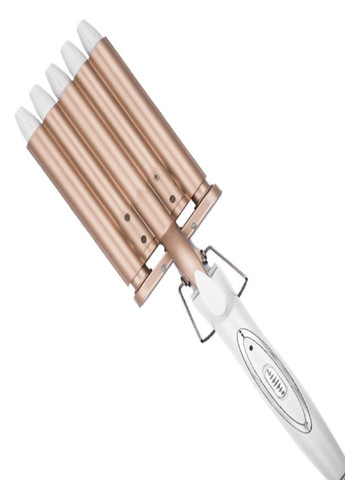 Плойка для волос керамическая 5 волн GM-2932 стайлер для завивки волос голливудские локоны Белый Geemy (302975435)