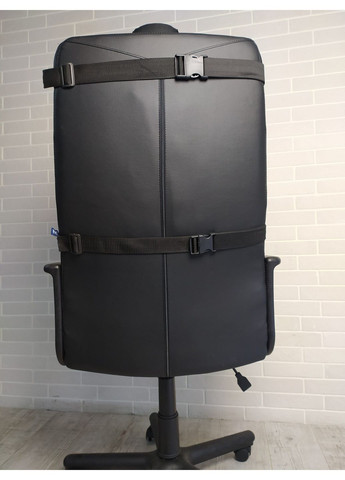 Ергономічні подушки EKKOSEAT на крісло керівника (СИДІННЯ, СПИНКА та ПІДГОЛОВНИК). Набір. Чорний. SF-1G23H-101NA Ekko Seat (353718786)