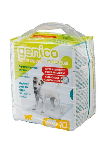 Пелюшки для собак Genico 60х60 см 10 шт. з клейкими краями 85330811 Ferplast (290707345)