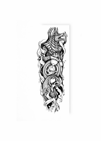 Временное водостойкое тату-рукав "Анубис с орлом" Tattooshka (315440184)